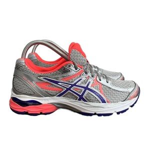 ASICS GEL-FLUX 3 SILVER-PEACH-PURPLE ATHLETIC RUNNING SHOES